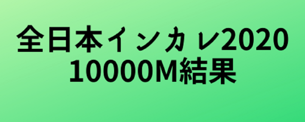 2020日本インカレ10000m結果！加世田梨花とジェームズ・ブヌカが優勝
