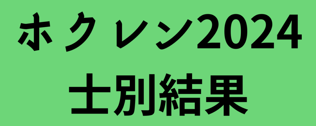 ホクレン2024士別結果